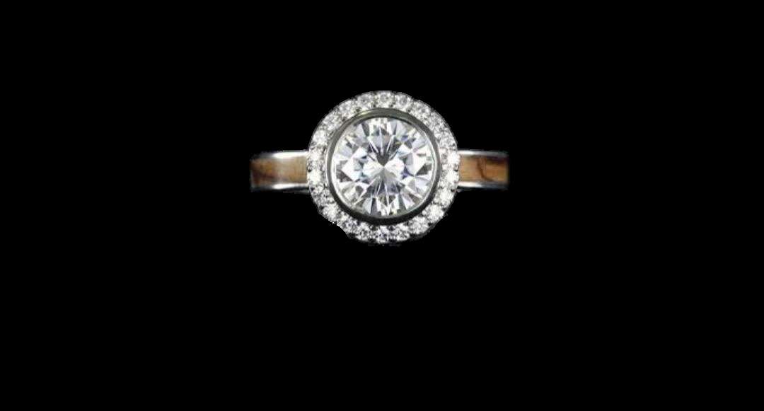 Circular Diamond Pavé Ring
