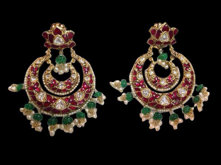 Art Deco Colombian Emerald & Diamond Chandeliers