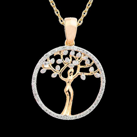 Diamond Tree of Life Medallion